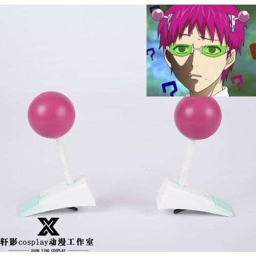 Costume 1Pair Headdress Saiki Kusuo No Ψ-nan Saiki Kusuo Hairpin The Disastrous Life Of Saiki K Prop Headwear Side Clip Cosplay
