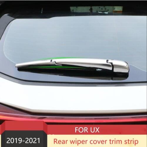 For Lexus UX260h/UX250/200 2019 2020 2021 ABS Chrome Rear Window Wiper Protection Cover Trim Car Styling 3pcs YJD