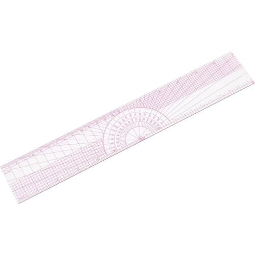 Multi-function Handicraft Plastic Patchwork Quilting Ruler Prototype Cloth Design Ruler DIY Garment Drafting Measure Tool