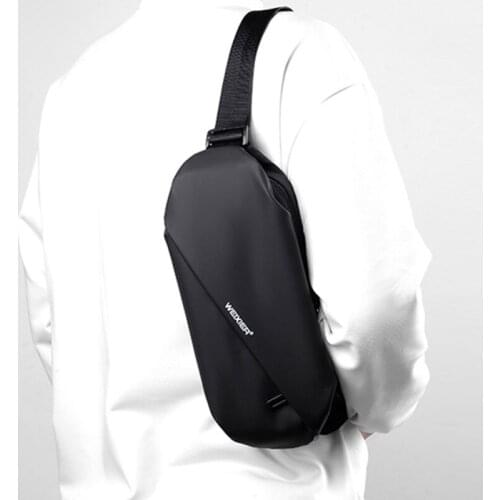 Fashion Men Sports Waist Bag Outdoor Travel Fanny Pack Waterproof Shoulder Belt Bag Male Crossbody Bags Teenager Chest Bag