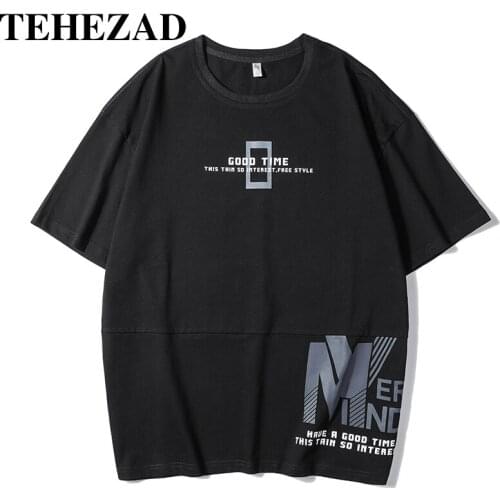 Mens T-Shirt 2021 Street Hip-Hop Clothing Letter Printing Harajuku Summer Short-Sleeved T-Shirt Pure Cotton Plus Size Top Women