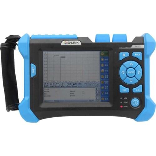 6 sets/Lot SM OTDR 1310/1550nm 32/30dBWholesales GLINK Fiber Optic OTDR TR600 Integrated 10mw VFL Touch Screen Event Blind Zone