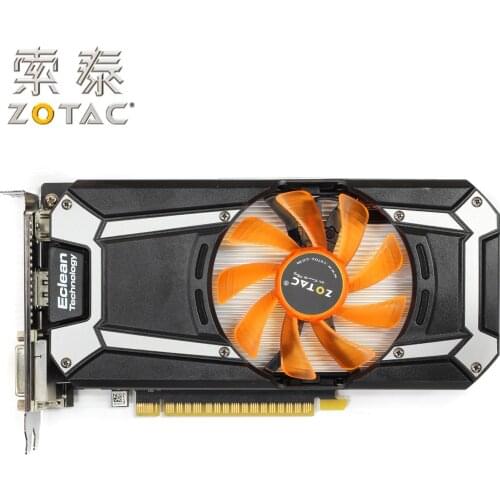 Original ZOTAC GeForce GTX 750Ti-1GD5 Graphics Card Thunder HA For NVIDIA GTX750 GT700 1GD5 1G Video Cards 6000MHz GDDR5 Used