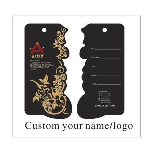 Custom print special shape hang tags for you clothes , free design ,free shipping