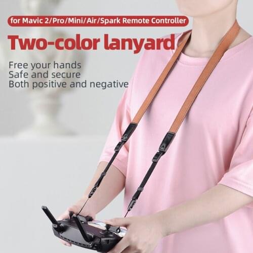 For Mavic 2/Pro/Mini/Air/Spark Remote Control Two-color Lanyard Halter Neck Strap Fashion Neck Lanyard Anti-lost Lanyard