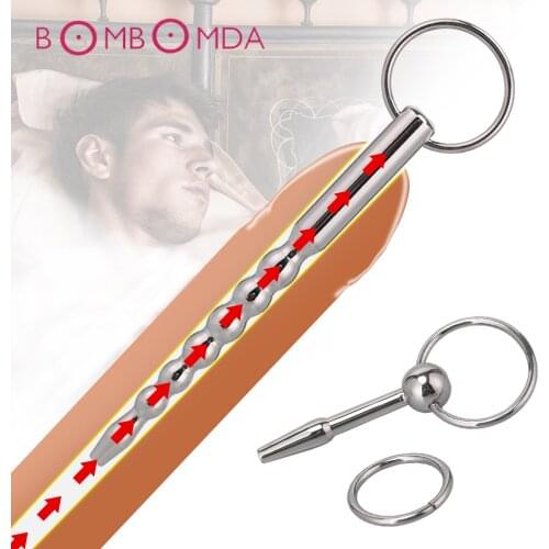 Sex Men Penis Plug Urethra Sounds Training Urethral Dilators Sex Toys for Men Masturbator Stainless Steel Catheters Erotic Toys