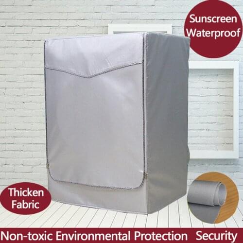 Double Coated Silver Thickening Waterproof Sunscreen Washing Machine Cover Double Coated Silver Case Protective Dust Jacket