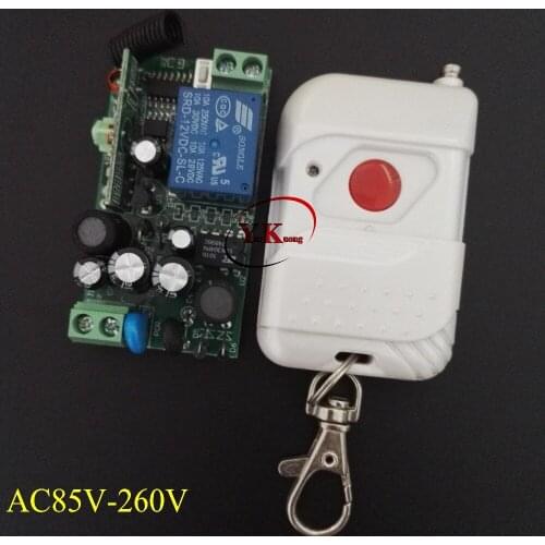 Remote Control Switch LED Light Lamp Remote ON OFF System AC85V-AC260V 100V 110V 240V 230V 127V Learning Code Receiver 315/433