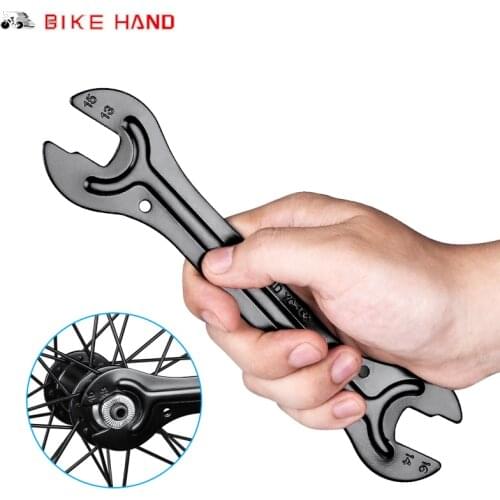 BikeHand 2pcs Bicycle Hub Cone Spanner Wrench 13/14/15/16mm Double Ends Dual Sizes Bike Repair Tools Cup Cone Bearing Bike Tools