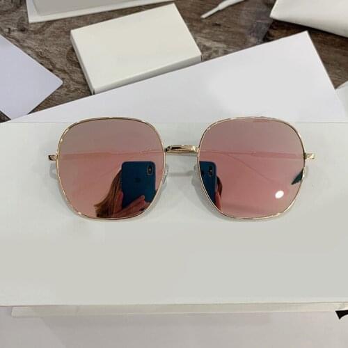 Vintage Square Sunglasses Women Fashion Pink Mirror Sun Glasses Female Steampunk Metal Frame Retro Eyewear UV400