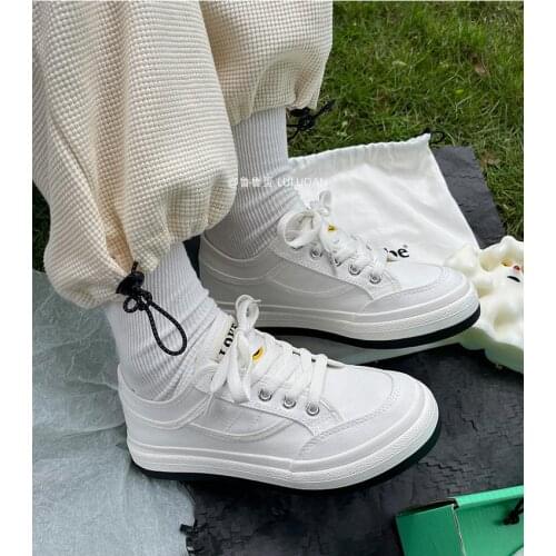 2021 new canvas shoes womens classic versatile board shoes scarpe da donna basket femme vulcanisee white sneakers