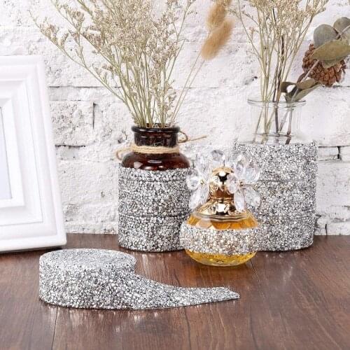 1 Roll Rhinestones Tape/Resin Crystal Rhinestones Trimming Wedding Rhinestones /Rhinestone Ribbon for DIY Shoes Banding Garment