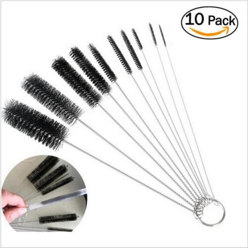 10Pcs/Set Household Bottle Brushes Pipe Bong Cleaner Glass Tube Cleaning Brush