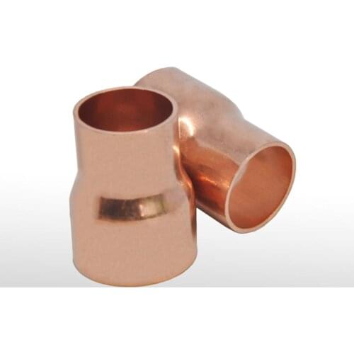 15mmX6.35mm Inner Diameter Copper End Feed Straight Reducing Coupling Plumbing Fitting Scoket Weld Water Gas Oil