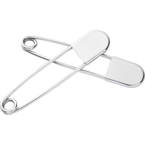 2pcs 12.8 * 2.7cm Large Stainless Steel Safety Pins Diy Sewing Tools Accessory Scarf Blankets Skirts Knitted Fabric Safety Pins