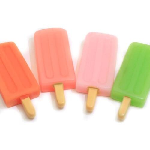 20/10pcs Artificial Popsicle Ice Cream Chocolates Cone Resin Cabochons For Craft Decor Miniature Dollhouse Home Wedding Decorati