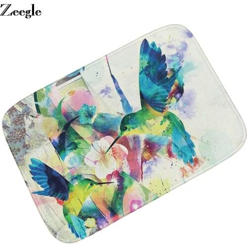 3D Cat Floor Mat Doormat Absorbent Flannel Soft Living Room Carpet Anti-slip Outdoor Floor Rug Bedroom Door Mat Bathroom Doormat