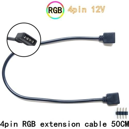 4-pin 12V 3-pin 5V extension adapter cable connected to system board 2 or 3 or 4 light splitter PC connector hub