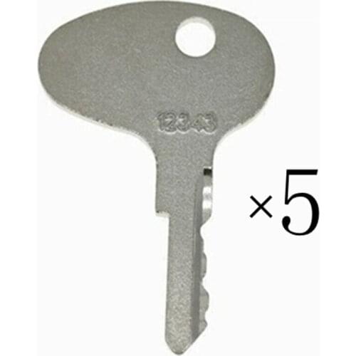 5pc Keys For Mitsubishi Forklift Dozer Tractor International For Caterpillar For Kubota 12343