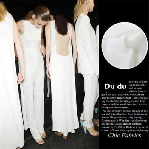 50CM Natural Texture Hemp Satin Clothing Fabric Spring Summer StylesThe Designer Fabric DIY