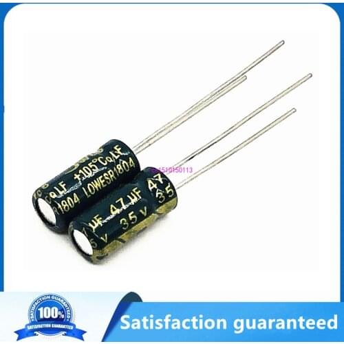 20pcs/lot S104 Low ESR/Impedance high frequency 35v 47UF aluminum electrolytic capacitor size 5*11 47UF35V 20