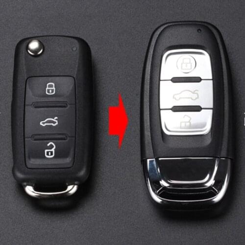 For VW Passat Eos Jetta Golf Polo Tiguan for Skoda for Seat 3 Buttons Car Modified Remote Key Shell Keyless Key Case 202AJ 202N
