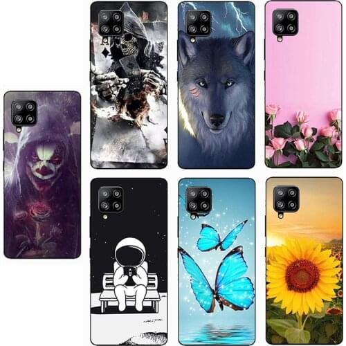 For Samsung Galaxy A12 case Luxury TPU Silicone Cases for Galaxy A12 Dual SIM Case Phone Back Cover Case Funda Coque
