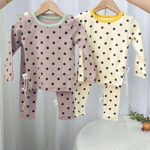 Kids Sleepwear Baby Girl Autumn Cotton Sets Boys Homewear Pajamas Children Pyjamas Kids Nightwear 2-6Y Unisex Toddler Clothes