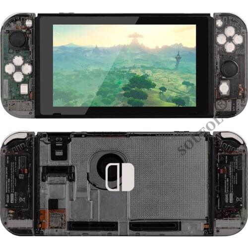 Dropshipping Replace for NS Joy Con Controller Housing Shell DIY Transparent Grey Replacement Case for Nintendo Switch Console