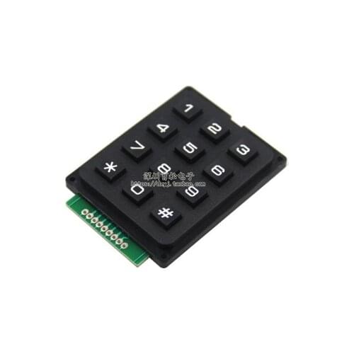 12 Key Membrane Switch Keypad 4 x 3 Matrix Array Matrix keyboard membrane switch keypad