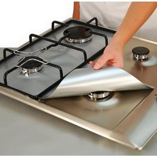 Reusable Non-stick Foil Range Stovetop Burner Protector Liner Cover For Cleaning Kitchen Tools Protection Gas Stove