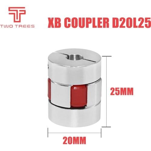Upgraded Leadscrew XB Coupler D20L25 5*8MM For CR10/CR10S/Ender 2/ ender3/Tornado/Anet A8 and more Flexible Shaft Coupler