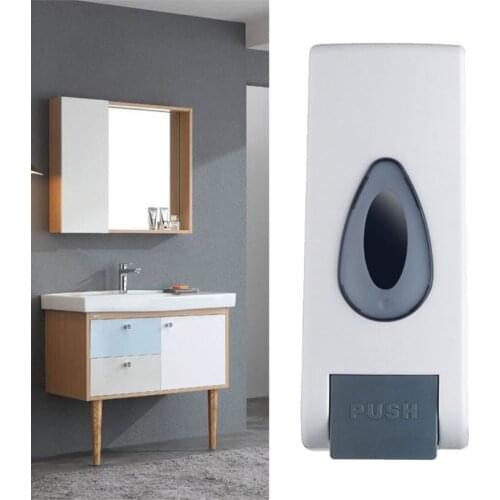 Wall-mounted Manual Push Soap Dispenser Hand Sanitizer Shampoo Container for Toilet Bathroom Hotel Kitchen Home Bathroom