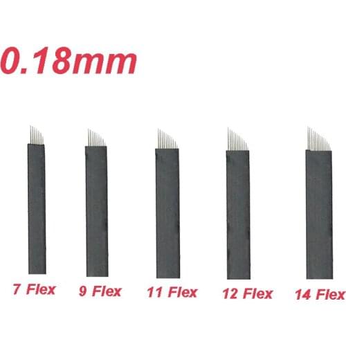 New 0.18mm Lamina Tebori 7/9/11/12/14/16/18/21 Microblading Pin Tattoo Needles Permanent Makeup Eyebrow Manual Pen Embroidery