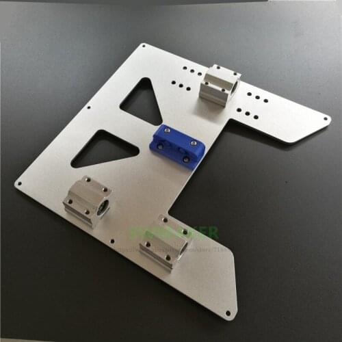 SWMAKER Upgrade Y Carriage Anodized Aluminum Plate with Belt Holder +Igus Drylin RJ4JP-01-08 block kit for Anet A8 A6 3D Printer