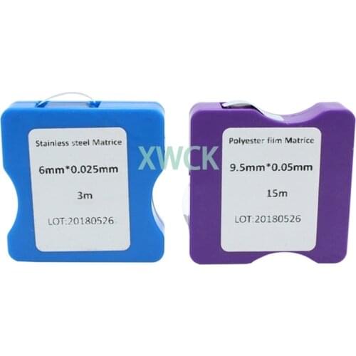 1 Roll Dental Polyester Film Matrice Bands Stainless Steel Transparent Matrix Polishing Strips Dentistry Material Lab Tools