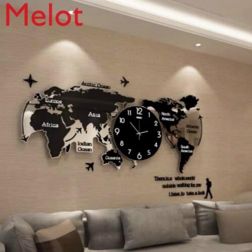 European-Style Simple Art Wall-Mounted Clock Living Room Creative Home Modern Decorative Luminous Wall Clock Home Decoration