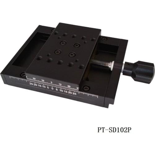 PT-SD102P/PT-SD102PS manual translation stage 50mmX-axis sliding stage translation stage mobile stage, precision table with lock