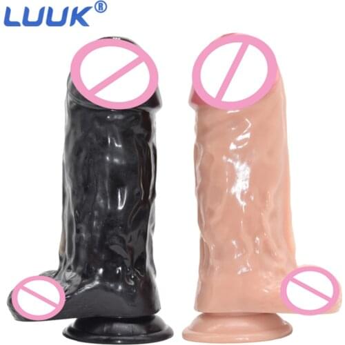 LUUK 265MM*80MM Thick Glans Dildo Realistic Stiff Cock Skin Feeling Silicone Penis Huge Big Dick Lesbian Sex Toys For Women
