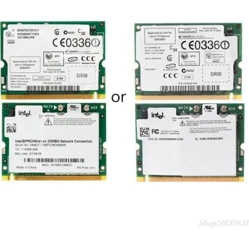 Pro/Wireless 2200BG 802.11B/G Mini PCI Network Card WIFI for Toshiba Dell O16 20 Dropshipping