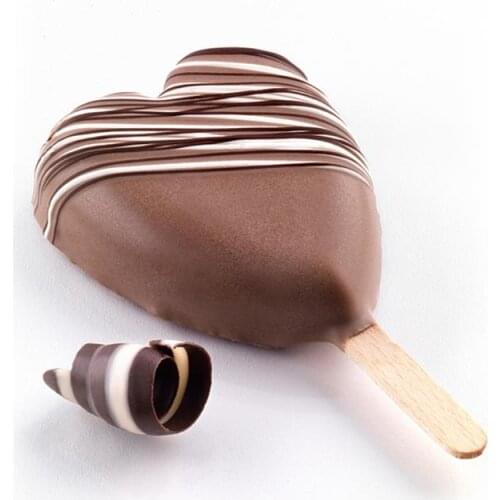 3D DIY Silicone Ice Cream Mold Handmade Eco-Friendly Popsicle Mold Mousse Dessert Freezer Juice Ice Cube Tray Barrel Maker Mould