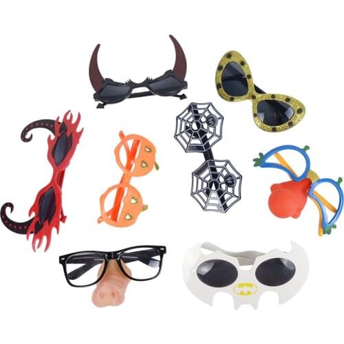 Halloween Decoration Pumpkin Spiderweb Glasses Adult Kids Plastic Sunglasses Festival Party Decor Funny Photo Props Supplies