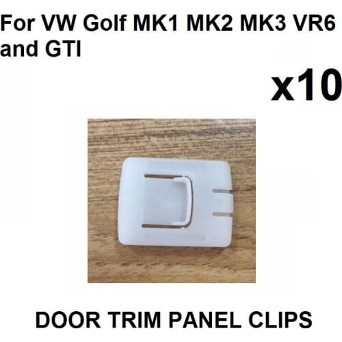 X10PCS FOR VW GOLF MK1 MK2 MK3 GTI VR6 GENUINE SEAT RUNNER GUIDE CLIP OEM 171881213B2