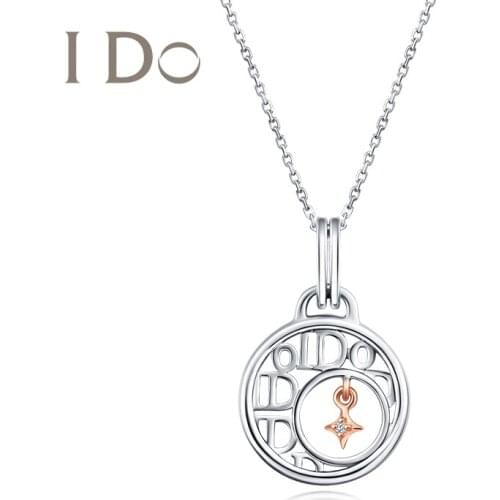 I Do EnsembleStars! ! The Co-branded Series Fine Necklace Real White Gold Genuine Diamond Fine Jewelry Love Gift