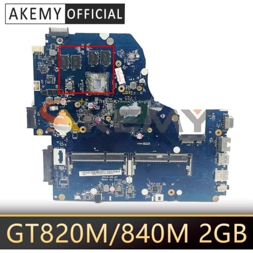 Z5WAH LA-B162P LA-B991P MainBoard For Acer EK-571 E5-531 E5-571G V3-572G Laptop Motherboard With Dual-core CPU GT820M/840M 2GB