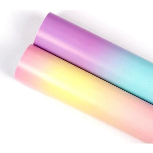 10pcs/lot Rainbow Colorful Tissue Paper Craft Paper Wrapping Floral Wraps DIY Flower Packing Christmas Tissue Wrapping Paper
