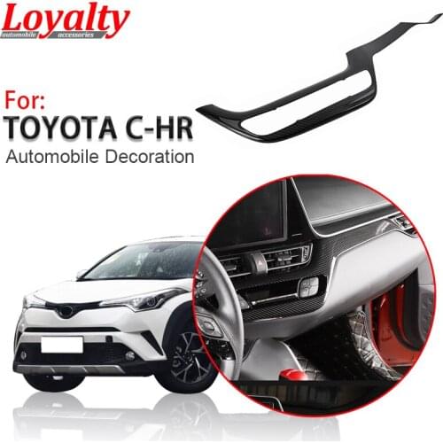 Loyalty for Toyota C-HR CHR 2017 2018 2019 ABS Carbon Fiber Center Control Switch Panel Decoration Trim Car Styling Accessories