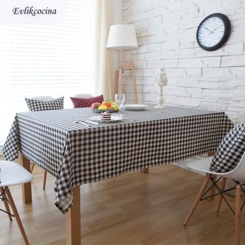 EVLIKCOCINA Linen Tablecloths On The Table