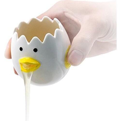 Ceramic Easy To Wash Egg White Protein Separator Commercial Egg Liquid Egg Yolk Manual Filter Baking Tool Egg Beater