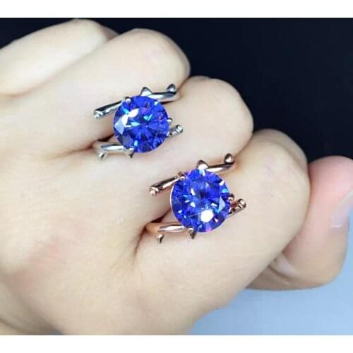 New Coming Natural and Real Natural And Real Kyanite Ring 925 sterling silver Fine jewelry Kyanite Ring